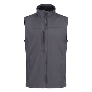 Regatta Mens Flux Softshell Body Warmer (Seal Grey/Seal Grey)