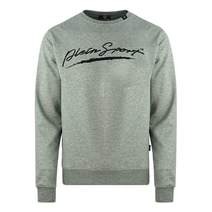 Plein Sport Signature Logo Grijze Trui