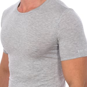 Mode Bamboe T-shirt korte mouw BKK1UTS03SI man
