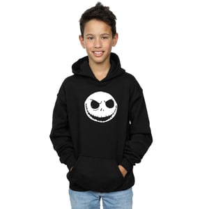 Disney Jongens Nightmare Before Christmas Jack Skellington Gezicht Hoodie (Zwart)
