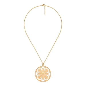 Orphelia Dames 925 Sterling Zilveren Ketting met Hanger - Goud ZH-6035/2