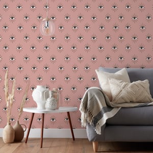Theia Abstract Eye Printed Wallpaper