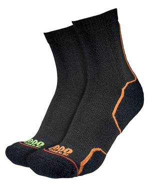 1000 Mile - Mens Trail Repreve Single Layer Running Sports Breathable Socks - Black / Neon