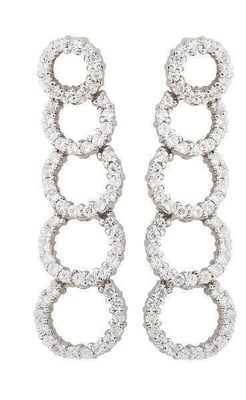 Orphelia Women's 925 Sterling Silver Drop Earrings - Silver ZO-5762