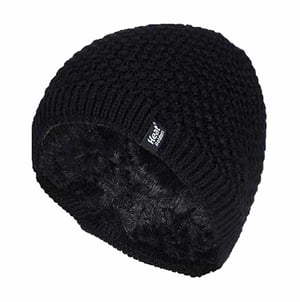 Heat Holders - Ladies Knit Fleece Lined Warm Thermal Beanie Hat