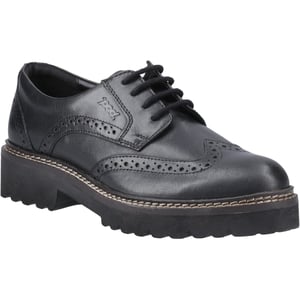 Pod Kortney Leather Women's Black Brogues Shoes