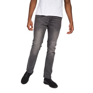 Crosshatch Heren Svelte Stretch Jeans (Grijs wasgoed)