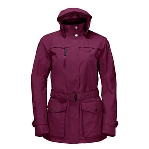 Jack Wolfskin Kimberley Parkajacka för damer, vinröd