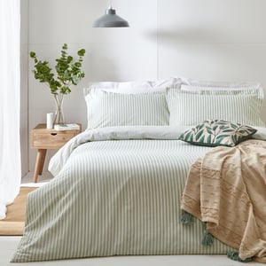 Hebden Striped Reversible Duvet Cover Set
