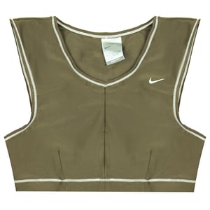 Nike Dri-Fit sport-bh Fitness V-ringad brun ärmlös träningstopp 222665 204