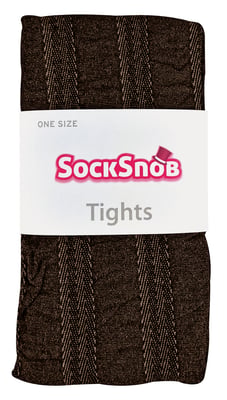 Sock Snob - Färgade 80 denier ogenomskinliga mode-strumpbyxor för damer - Randiga