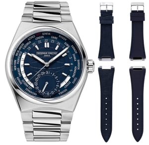 Frédérique Constant Highlife Worldtimer Heren Horloge Zilverkleurig FC-718N4NH6B