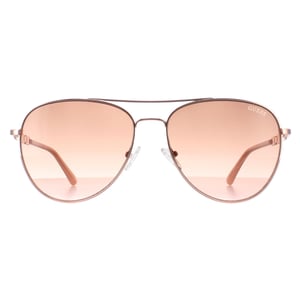 Guess GF6143 28F glanzende rosÃ©goudbruine zonnebril met kleurverloop