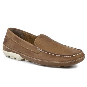 Timberland Heritage Brown Nubuck Leather Slip On Mens Shoes 6328A