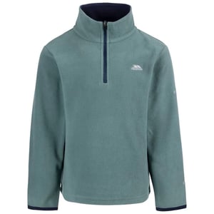 Trespass Childrens Boys Etto Half Zip Fleece Top med halv dragkedja (Grön gran)