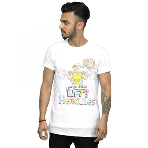 Disney Mens Hercules Do You Even Lift? T-Shirt (White)