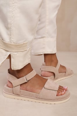 Wheres That From Womens 'Corfu' Velcro Mutli Strap Sandals