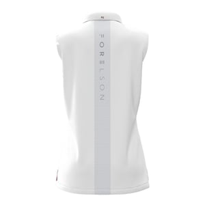 Forelson Womens/Ladies Stow Sleeveless Polo Shirt (White)