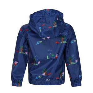 Regatta Childrens/Kids Muddy Puddle Peppa Pig Hooded Waterproof Jacket (Royal Blue)
