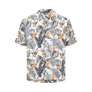 Jack & Jones casual short-sleeved shirt, relaxed fit, all-over print