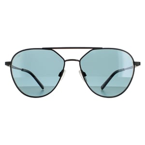 Serengeti zonnebril Odell SS555003 Mat Black Saturnus gepolariseerd benzine blauw
