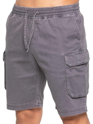 Enzo | Heren Cargo Korte Broek - Grijs