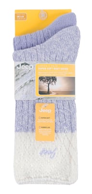 Jeep - 2 Pack Ladies Supersoft Hiking Boot Socks