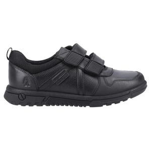 Hush Puppies Boys Spencer Leather School Shoes (Black)