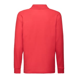 Fruit of the Loom Polo shirt met lange mouwen voor kinderen/kinderen