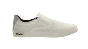 Seavees Hawthrone Slip On Standard Bleach Poplin Off White Herrskor