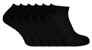 Sock Snob - 6 Pack Mens Low Cut Bamboo Organic Cotton Trainer Socks