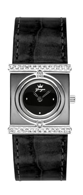 Yonger and Bresson Black Dial Diamonds Watch