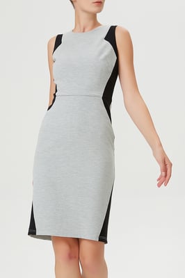 Kleurblok bodycon korte jurk