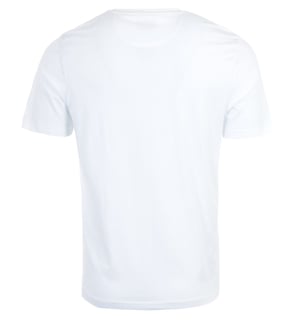 Farah Eddie T-shirt met ronde hals voor heren, wit