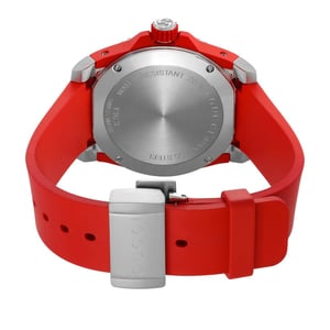 Gucci YA136315 Dive rode tijgerkop wijzerplaat herenhorloge