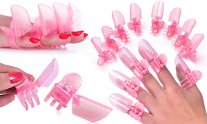 Nail Polish Protection Clipper Protector Plastic Clip Tip  - Pink