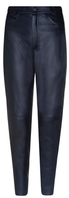Klassieke leren jeans van lamsnappa zwart '501' voor dames