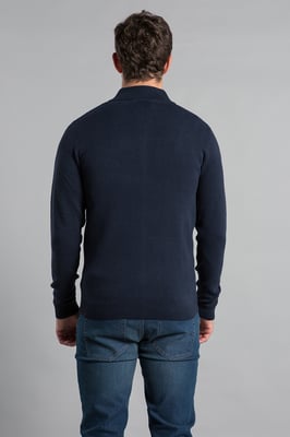 Recycled Cotton Blend Zip-Through Cardigan