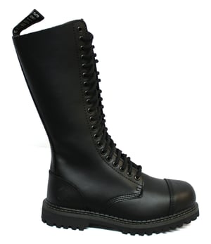 Grinders Unisex Svarta Punk Militärstövlar-King CS