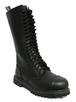 Grinders Unisex Svarta Punk Militärstövlar-King CS