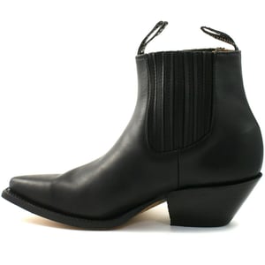 Grinders Unisex Svarta Western Chelsea Boots - Mustang