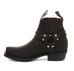 Grinders Unisex Bruna Western läderstövlar-Renegade Lo