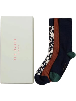 Ted Baker | Heren Crew Sokken 3 Pack Geschenkset - BECOOLS