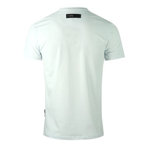 Plein Sport Zilver Logo Witte T-Shirt