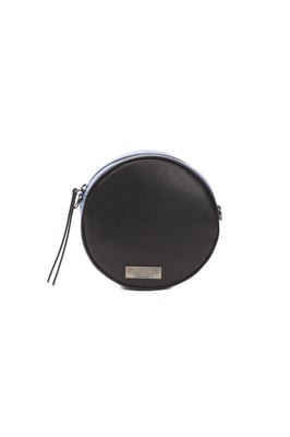 Pompei Donatella Vrouwen Zwart Leren Crossbody Tas