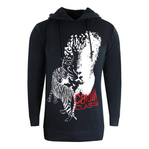 Cavalli Class Large Tiger Logo Svart Hoodie
