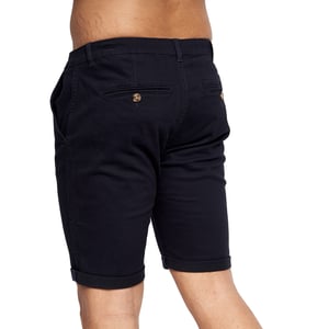 Crosshatch Heren Sinwood Chino Shorts (Marineblauw)