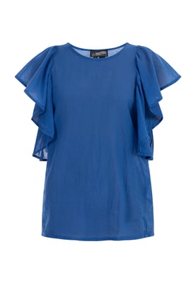 Dreimaster Blouse shirt Dames blauw