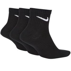 Nike SX7677 Unisex Everyday Lightweight Training Ankle Socks Black 3 Pairs