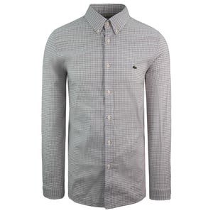 Lacoste Stretch Slim Fit Herrskjorta Grå